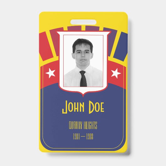 パナマ運河ゾニアバッジ&ラニヤード バッジ (表面)