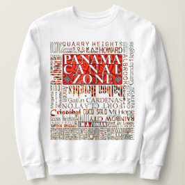 パナマ運河ゾーンの場所/モラデザイン スウェットシャツ