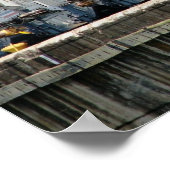 パナマ運河ペドロ・ミゲル・ロック電気「ミュール」 ポスター (角)