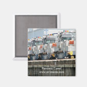 パナマ運河ペドロ・ミゲル・ロック電気「ミュール」 マグネット (正面/裏面)