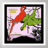 パナマ運河ラテンアメリカ船ヴィンテージ旅行 ポスター (正面)