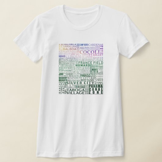 パナマ運河地帯すべての場所（熱帯の夕日） Tシャツ (レイダウン)