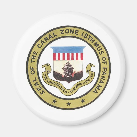 パナマ運河地帯の封印 マグネット (正面)