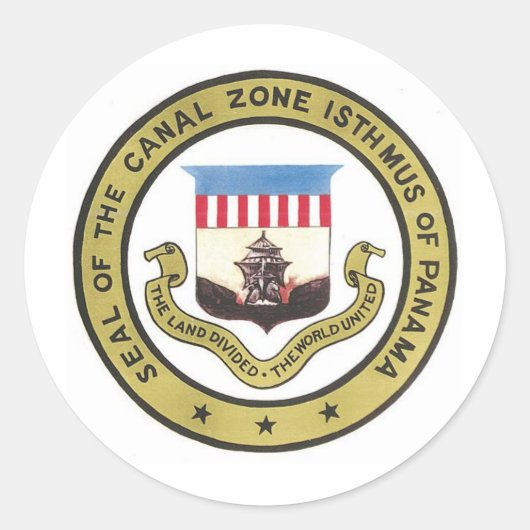 パナマ運河地帯の封印 ラウンドシール (正面)