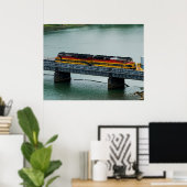 パナマ運河電車 ポスター (ホームオフィス)