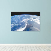 パナマ運河。 キャンバスプリント (インサイチュ (ウッドフロア))