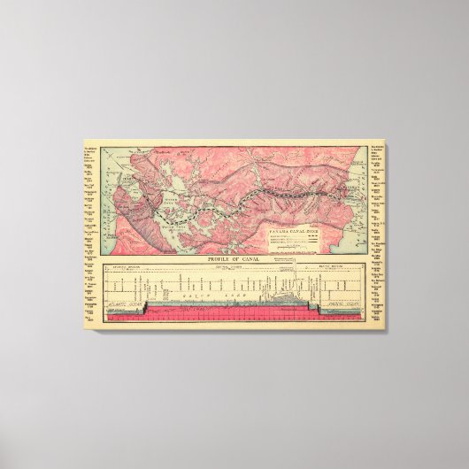 パナマ運河 キャンバスプリント (正面)