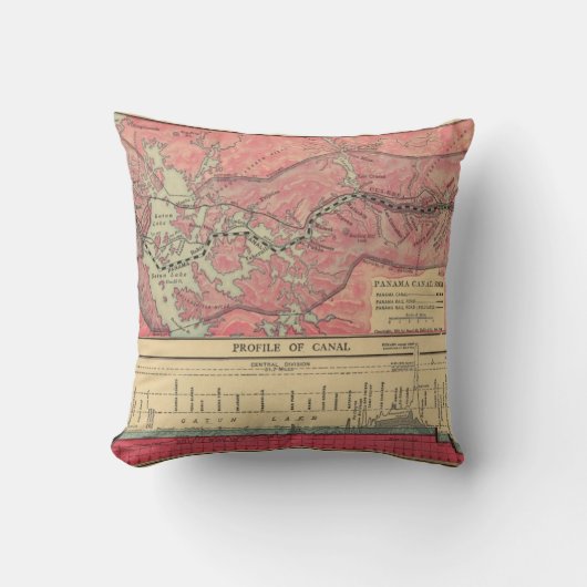 パナマ運河 クッション (正面)