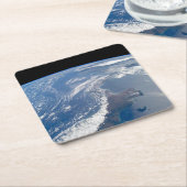 パナマ運河。 スクエアペーパーコースター (アングル)