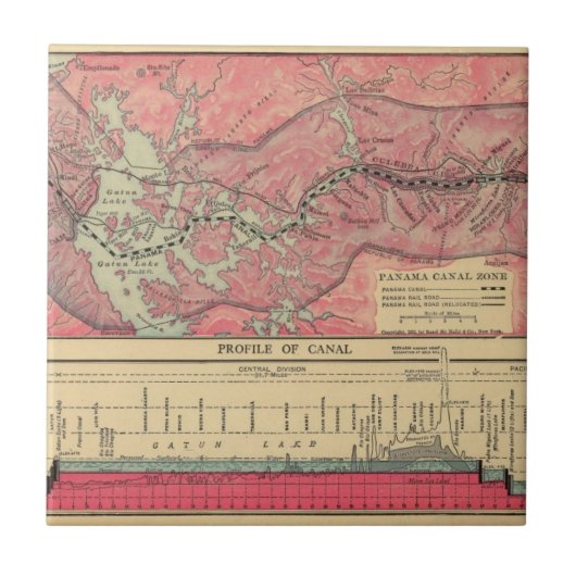 パナマ運河 タイル (正面)