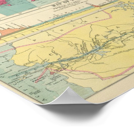 パナマ運河 ポスター (角)