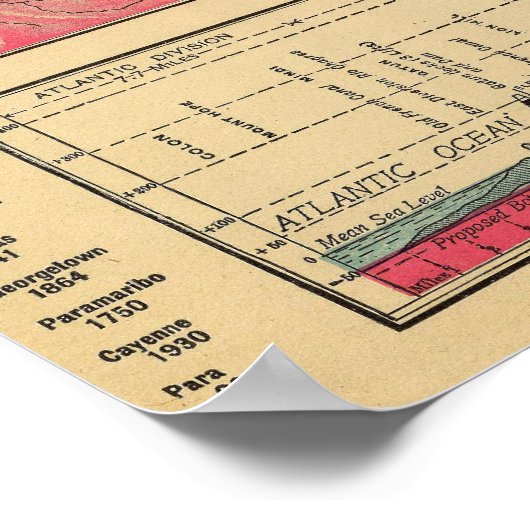 パナマ運河 ポスター (角)