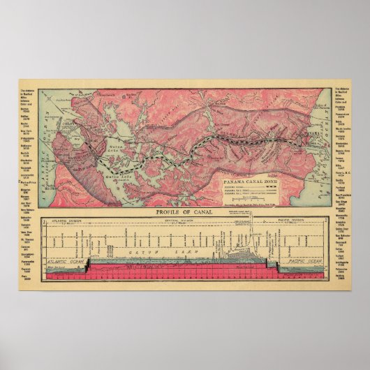 パナマ運河 ポスター (正面)