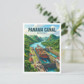 パナマ運河 ポストカード (スタンド正面)
