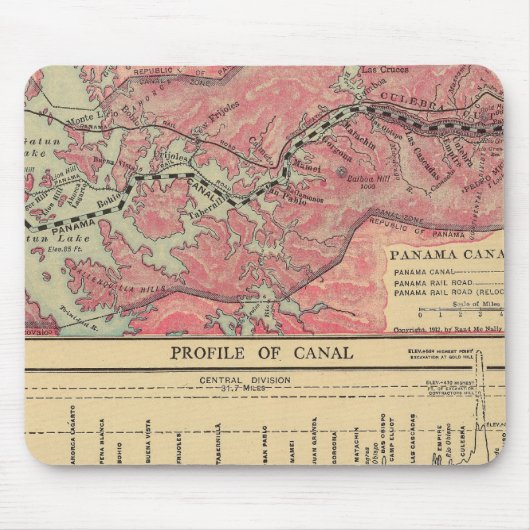 パナマ運河 マウスパッド (正面)