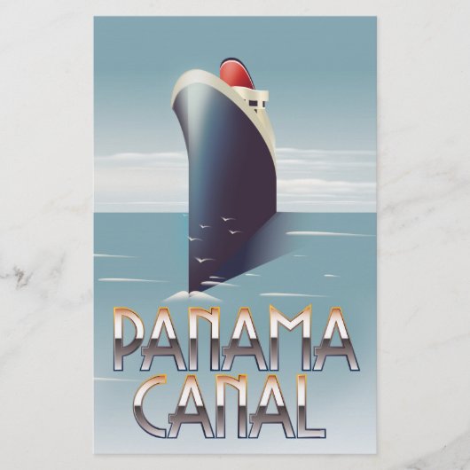 パナマ運河 便箋 (正面)