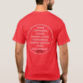 パナマ運河 初めての二重プリント Tシャツ (裏面)
