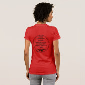パナマ運河 初めての前面と背面 ブラック Tシャツ (裏面フル)