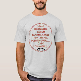 パナマ運河 初めての赤 Tシャツ