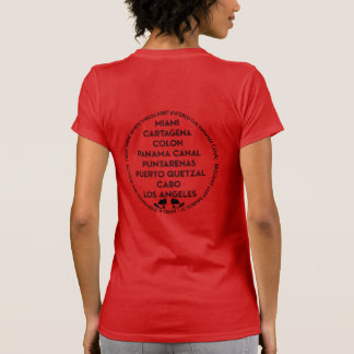 パナマ運河 初入航 黒 Tシャツ
