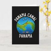 パナマ運河 開通1881年 カード (黄色い花)