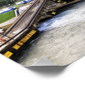 パナマ運河、高精細写真 ポスター (角)