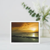 パナマ郵便はがき上の日没 ポストカード (スタンド正面)