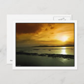 パナマ郵便はがき上の日没 ポストカード (正面/裏面)