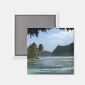 パナマ，イスラグランデ マグネット (正面/裏面)