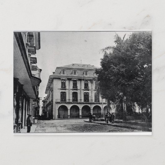 パナマ，カナル管理建物 ポストカード (正面)