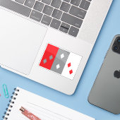 パナマ・コクレー州旗 シール (ノートパソコンとiPhone)