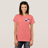 パナマ バナー + 地図 Tシャツ (正面フル)
