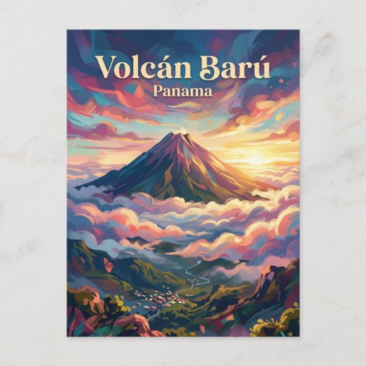 パナマ バル火山 ポストカード (正面)