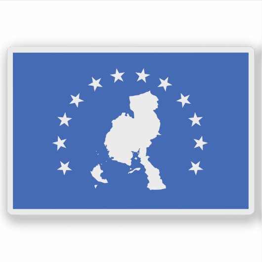 パナマ・ベラグアス州旗 シール (正面)