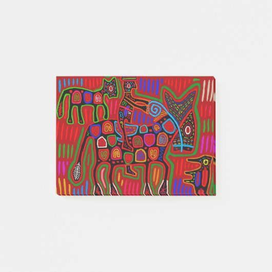 パナマ・モラ – カウボーイに乗って馬を救う ポストイット (正面)