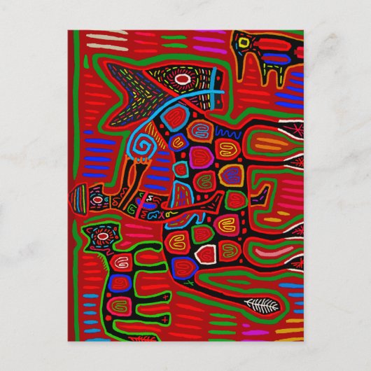 パナマ・モラ – カウボーイに乗って馬を救う ポストカード (正面)