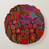 パナマ・モラ – カウボーイに乗って馬を救う ラウンドクッション (正面)