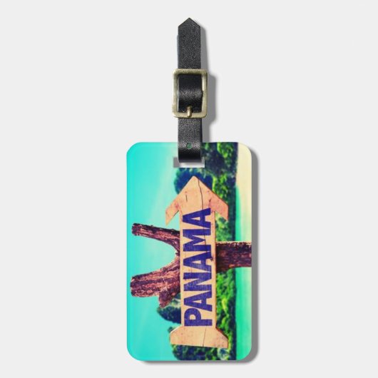 パナマ ラゲッジタグ (正面縦)