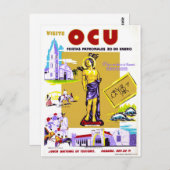 パナマ・ヴィンテージ旅行ポスター復元 ポストカード (正面/裏面)