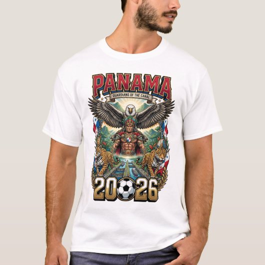パナマ 2026 ファンTシャツ Tシャツ (正面)