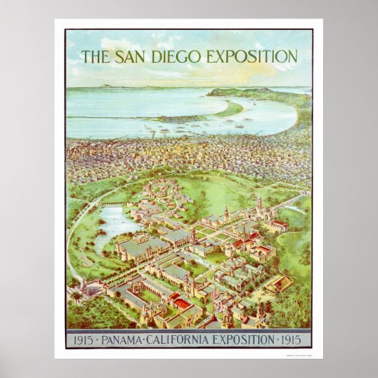 パナマ – California Exposition in San Diego 1915 ポスター (正面)