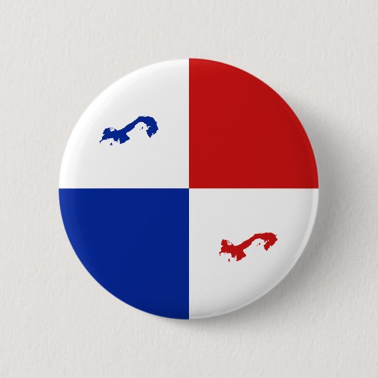 パナマFisheye旗ボタン 缶バッジ (正面)