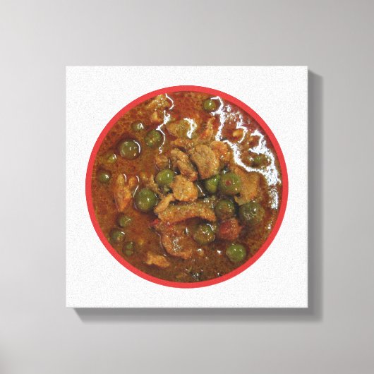 パナンタイカレー[พะแนง] ...タイ通り食品 キャンバスプリント (正面)