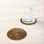 パナンタイカレー[พะแนง] ...タイ通り食品 ラウンドペーパーコースター (インサイチュ)