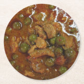 パナンタイカレー[พะแนง] ...タイ通り食品 ラウンドペーパーコースター (正面)