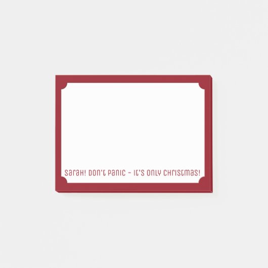 パニおもしろいックしない名前のフェスティバルを投稿するメモ ポストイット (正面)