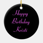 パニかわいらしーカスタム誕生日 セラミックオーナメント (裏面)