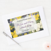 パニカスタムーとヴィオレ石鹸またはクラフトステッカー 長方形シール (封筒)