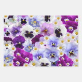 パニカラフルーとデイジーの花 ラッピングペーパーシート (正面3)
