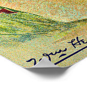 パニカラフルーの花ヴィンテージシードパケットカバー ポスター (角)